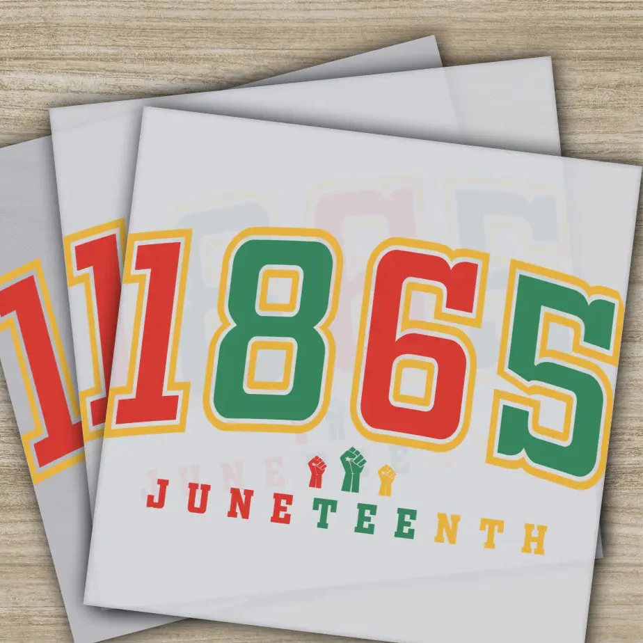 Juneteenth 1865 Dtf, Celebration of Freedom, DIY Apparel Customization, Ready to Press, Personalized DTF Transfers, Heat Press DTF Transfers