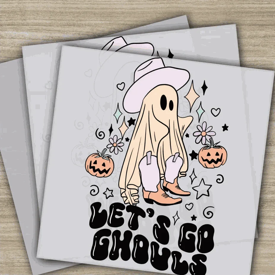 Halloween DTF Transfers Ready to Press – Let’s Go Ghouls Design