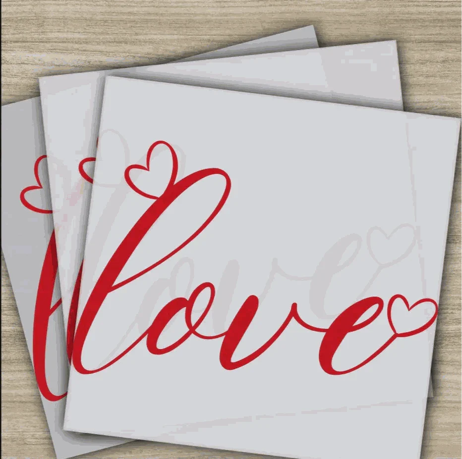 Love Little Hearts Ready to Press DTF Transfer