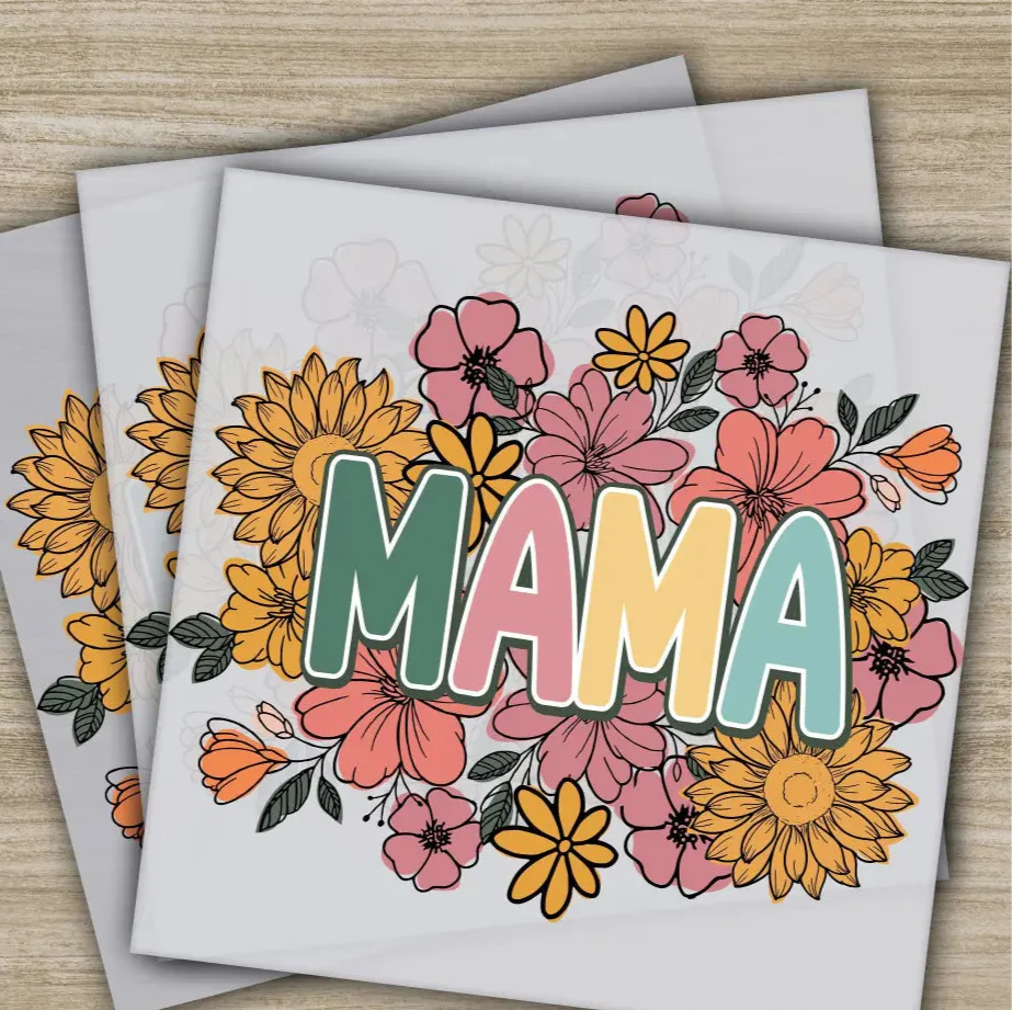 Mama, Wildflower, Sunflower Mother's Day Transfers, Ready to Press, Personalized DTF Transfers, Mother's Day Gifts, Heat Press DTF Transfers