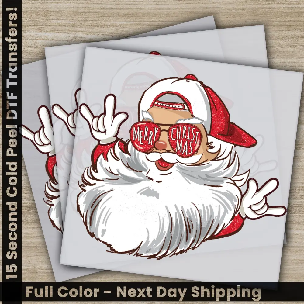 Merry Christmas DTF Transfers, Ready to Press, Personalized Gifts, Direct to Film, Sublimation Screen Prints, Fast Shipping