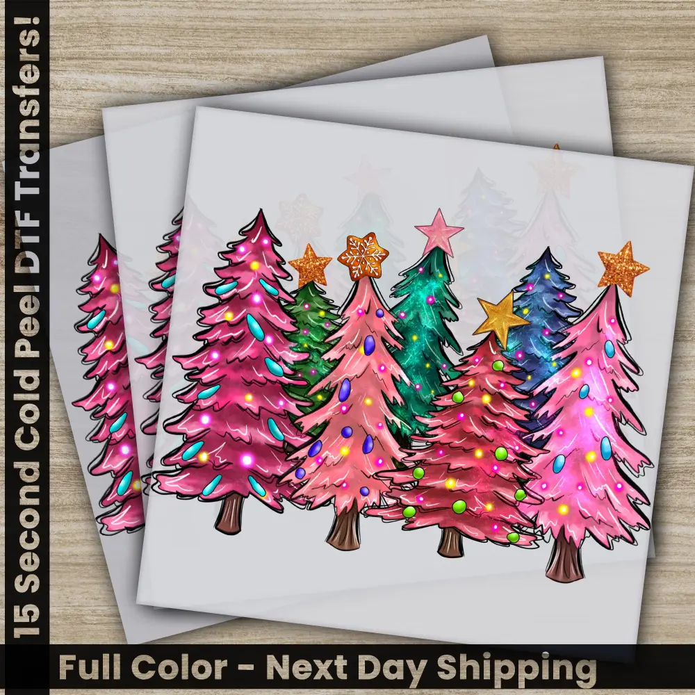Merry Christmas DTF Transfers, Ready to Press, Personalized Gifts, Direct to Film, Sublimation Screen Prints, Fast Shipping