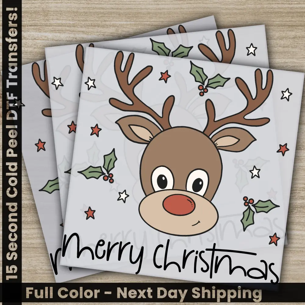 Merry Christmas DTF Transfers, Ready to Press, Personalized Gifts, Direct to Film, Sublimation Screen Prints, Fast Shipping