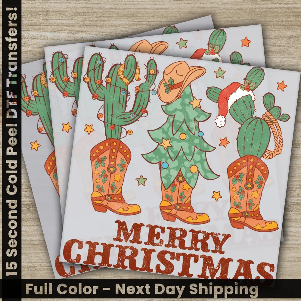 Merry Christmas, High Quality, DTF Christmas Transfers, Ready to Press, Fast Shipping, Personalized Gifts, Trendy Sublimation Prints