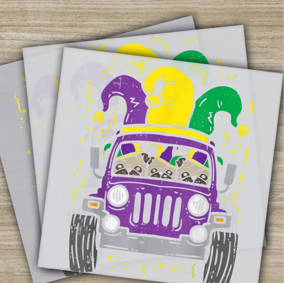 Monster Truck Jester, Mardi Gras Transfer, Ready to Press, Personalized DTF Transfer, Mardi Gras Gift, High Quality, Heat Press DTF Transfer