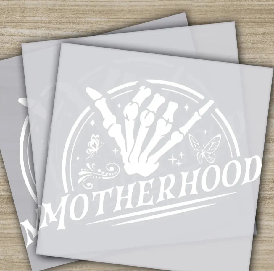 Motherhood, Skeleton Hand, Ready to Press, Personalized DTF Transfers, Heat Press DTF Transfer