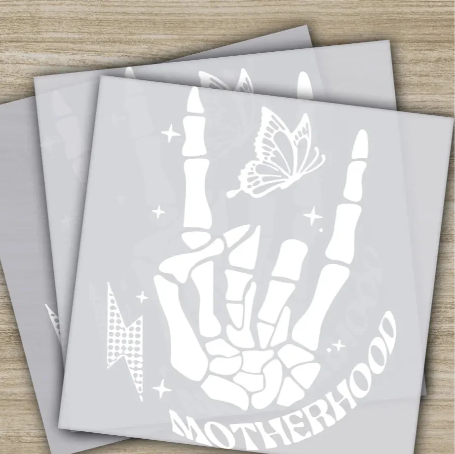 Motherhood, Skeleton Hand, Ready to Press, Personalized DTF Transfers, Heat Press DTF Transfer