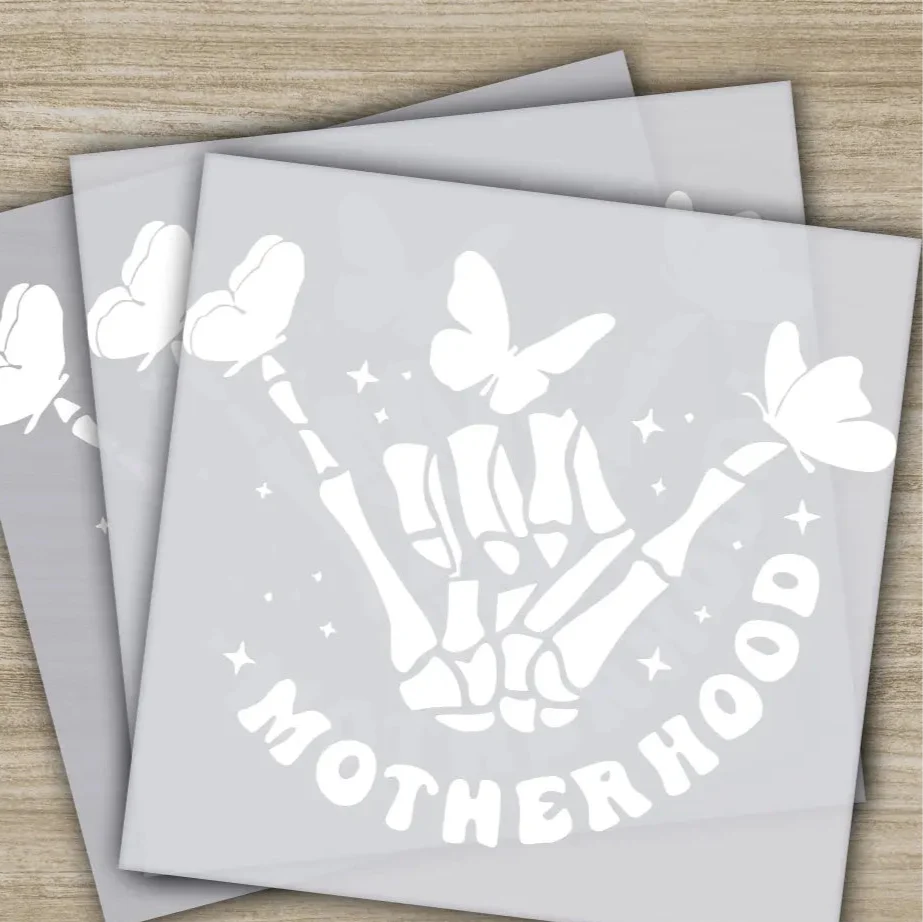 Motherhood, Skeleton Hand, Ready to Press, Personalized DTF Transfers, Heat Press DTF Transfer