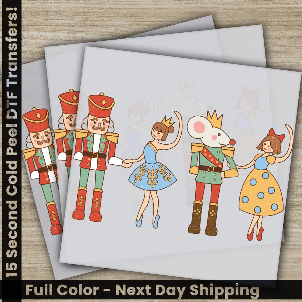 Nutcracker PNG, Christmas DTF Transfers, Personalized Image Prints for Shirts, Trendy and High Quality, Fast Shipping