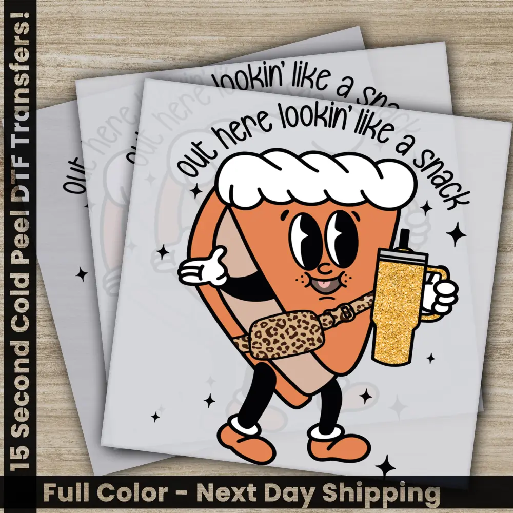 Out Here Lookin' Like A Snack, Christmas DTF Transfers, Ready to Press, Personalized Gifts, Direct to Film, Sublimation Screen Prints,