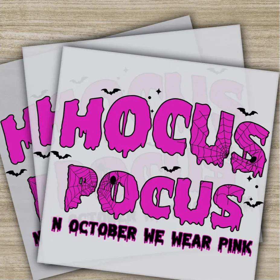 Pink Out, Awareness, Bow, Cancer, In October, Ready to Press, Personalized DTF Transfers, Heat Press DTF Transfers