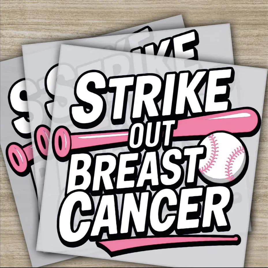 Pink Out, Awareness, Bow, Cancer, In October, Ready to Press, Personalized DTF Transfers, Heat Press DTF Transfers