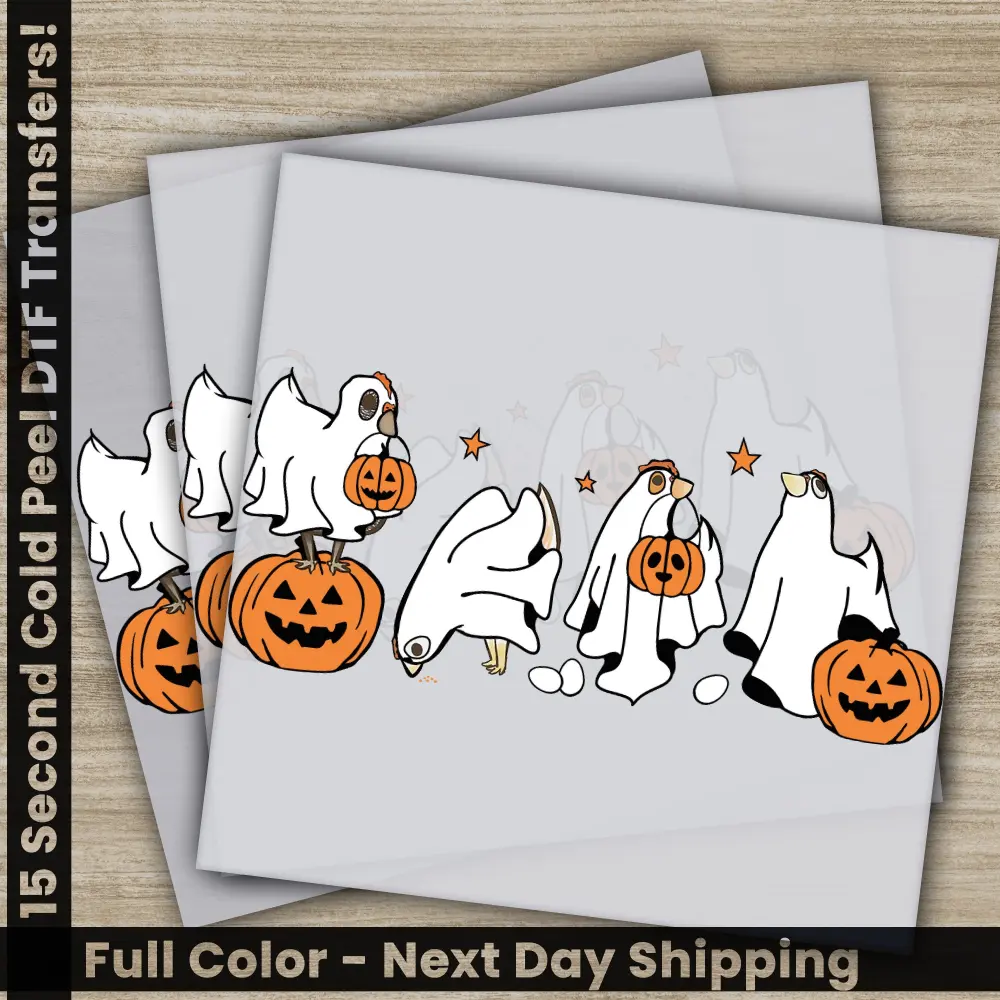 Pumpkin, Halloween Transfers, Ready to Press, Personalized DTF Transfers, For Family Gifts, Heat Press DTF Transfers