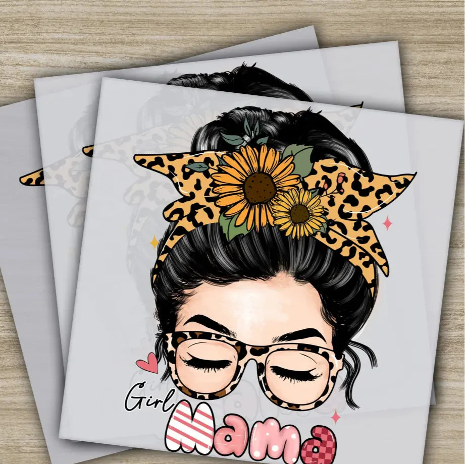 Retro Mama, Mom, Heart, Mother's Day Transfers, Ready to Press, Personalized DTF Transfers, Mother's Day Gifts, Heat Press DTF Transfers