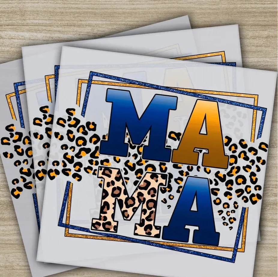 Retro Mama, Mom, Heart, Mother's Day Transfers, Ready to Press, Personalized DTF Transfers, Mother's Day Gifts, Heat Press DTF Transfers