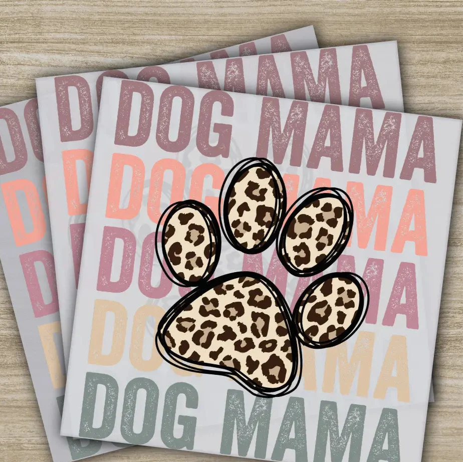 Retro Mama, Mom, Heart, Mother's Day Transfers, Ready to Press, Personalized DTF Transfers, Mother's Day Gifts, Heat Press DTF Transfers