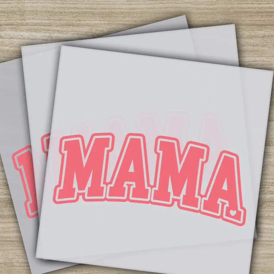 Retro Mama, Mom, Heart, Mother's Day Transfers, Ready to Press, Personalized DTF Transfers, Mother's Day Gifts, Heat Press DTF Transfers