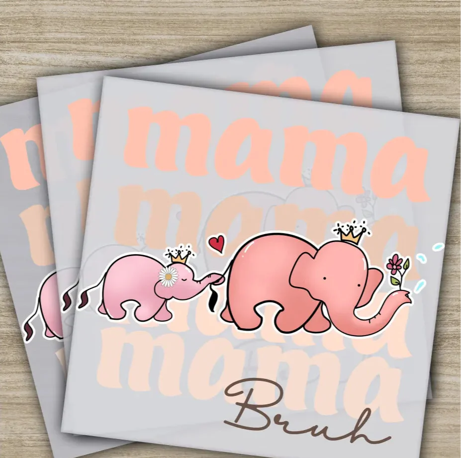 Retro Mama, Mom, Heart, Mother's Day Transfers, Ready to Press, Personalized DTF Transfers, Mother's Day Gifts, Heat Press DTF Transfers