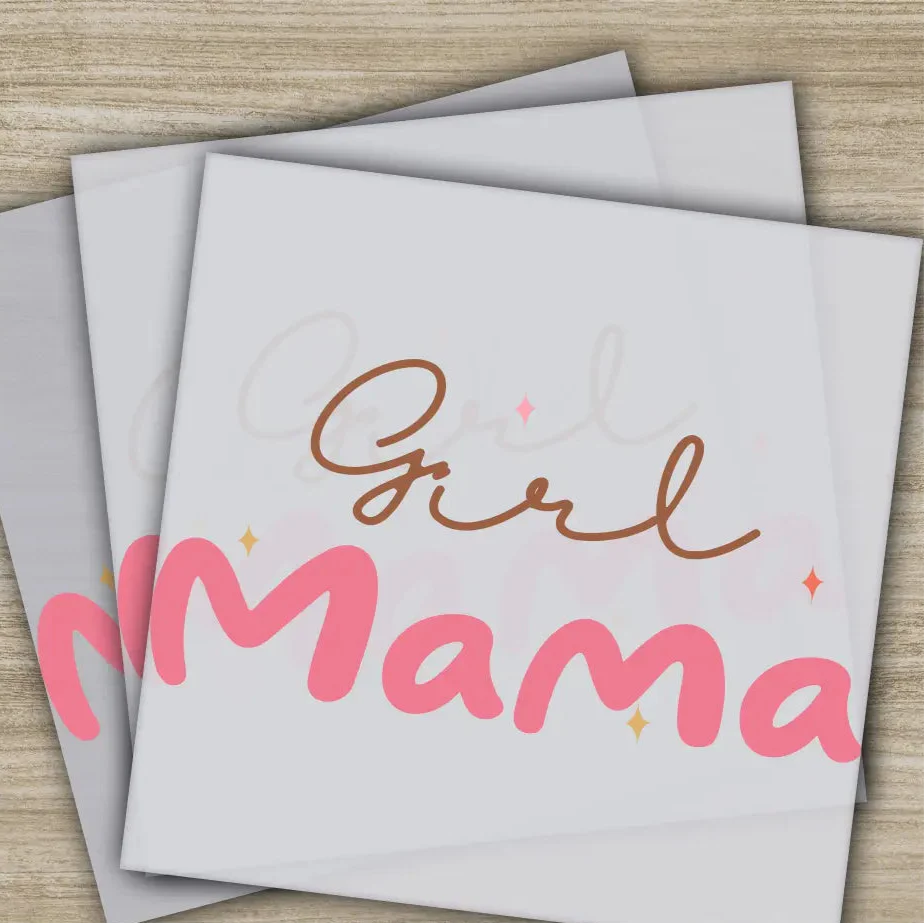 Retro Mama, Mom, Heart, Mother's Day Transfers, Ready to Press, Personalized DTF Transfers, Mother's Day Gifts, Heat Press DTF Transfers