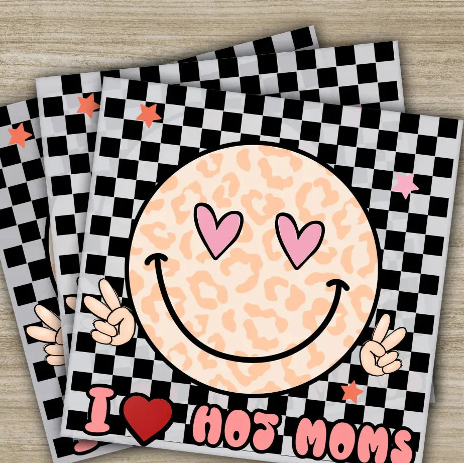 Retro Mama, Mom, Heart, Mother's Day Transfers, Ready to Press, Personalized DTF Transfers, Mother's Day Gifts, Heat Press DTF Transfers