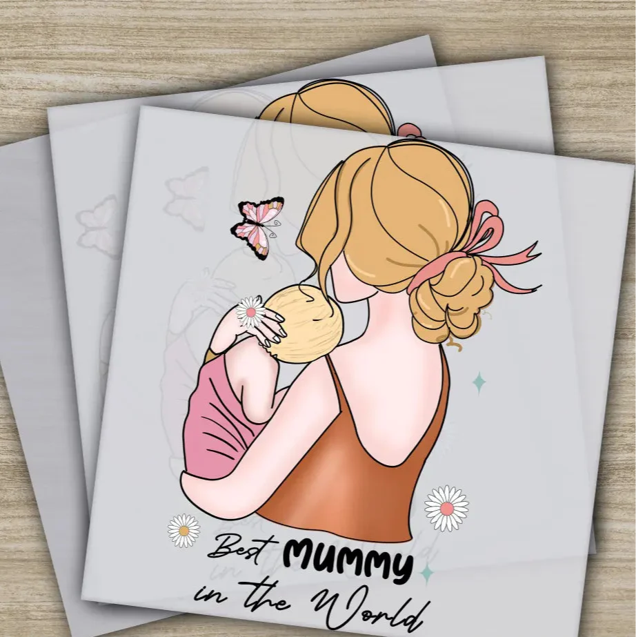 Retro Mama, Mom, Heart, Mother's Day Transfers, Ready to Press, Personalized DTF Transfers, Mother's Day Gifts, Heat Press DTF Transfers