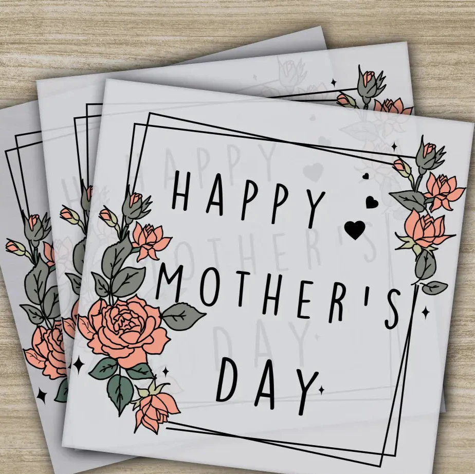 Retro Mama, Mom, Heart, Mother's Day Transfers, Ready to Press, Personalized DTF Transfers, Mother's Day Gifts, Heat Press DTF Transfers