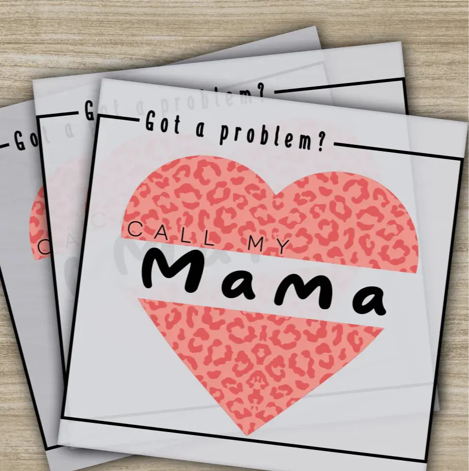 Retro Mama, Mom, Heart, Mother's Day Transfers, Ready to Press, Personalized DTF Transfers, Mother's Day Gifts, Heat Press DTF Transfers