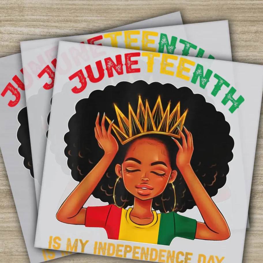 Since 1865, June 4 th, Juneteenth 1865, Ready to Press,Personalized DTF Transfers, Heat Press DTF Transfers