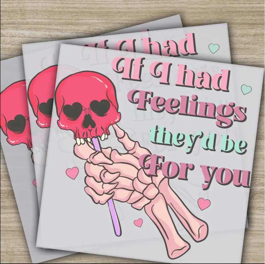 Skull, Anti Valentine, Valentine's Day Transfers, Ready to Press, Personalized DTF Transfers, Valentines Gifts, Heat Press DTF Transfers