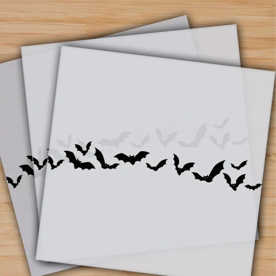 Spooky Halloween Bats, Ready to Press, Personalized Gifts, Sublimation DTF Prints, Trendy DTF Prints, Ready for Press, High Quality, Fast Shipping