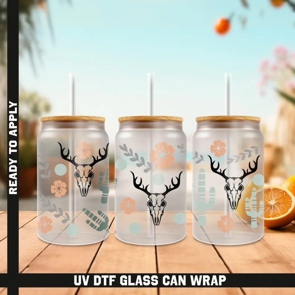 Texas Ready To Apply UV DTF, 16oz cup Wrap