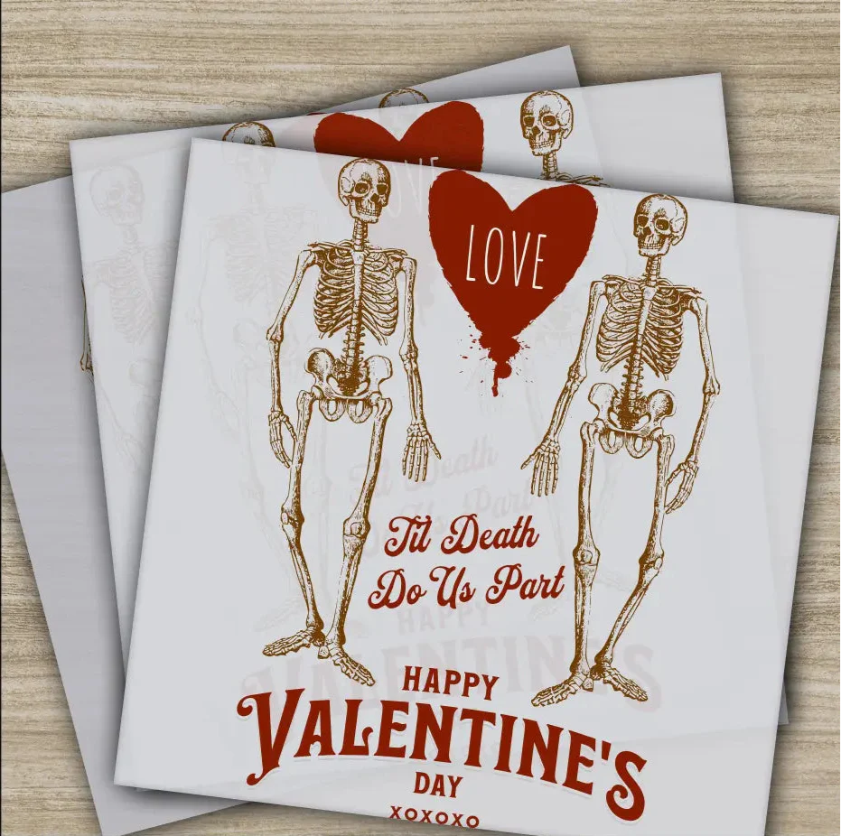Til Death Do Us Part, Ready to Press, Personalized DTF Transfers, Valentines Gifts, High Quality, Heat Press DTF Transfers