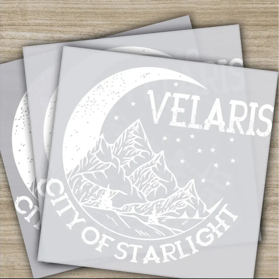 Velaris DTF Transfers, City Of Starlight, ACOTAR Merch, Ready to Press, Heat Press DTF Transfers, Direct to Film, Sublimation Screen Prints